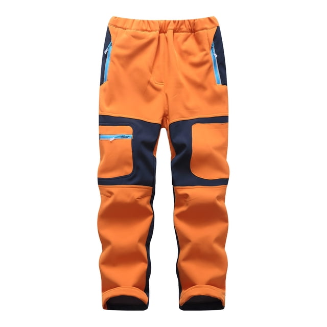 TopLLC Pantalon de Ski de Neige pour Enfants Imperméable Pantalon de Randonnée Extérieur Chaud Doublé en Molleton