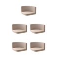 thumbnail image 2 of kurtrusly Trilateral Chair Covers Wide Application And Strong Elastic Chair Protection Made Easy Polyester Cover Chairs Decoration khaki 5Set, 2 of 6