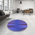 thumbnail image 4 of Ahgly Tapis d'Intérieur Lavable en Machine Carré Transitionnel Violet Améthyste Violet, 6 Pieds Carré, 4 of 7