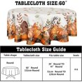 thumbnail image 4 of Fall Tablecloth Round 60 Inch Thanksgiving Autumn Harvest Pumpkin Table Cloth Orange Buffalo Plaid Farmhouse Table Cover Decorative for Home Kitchen Dining Indoor Outdoor Party Picnic Home Decor, 4 of 6