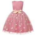 thumbnail image 2 of LEEy-world Vêtements pour Bébés Filles Robe à Manches Courtes en Tulle Imprimés Floraux Robe à Franges Robe de Princesse Vêtements, Rose, 2 of 5