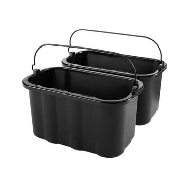 Rubbermaid Commercial Products, 10 Quart Executive Series Cleaning Caddy Supplies Organizer, Black