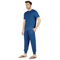 thumbnail image 3 of Inkmeso Ensemble de Pyjama Uni pour Hommes, Manches Courtes, Vêtement de Nuit à Col Rond, Ensemble de Pj, 3 of 7