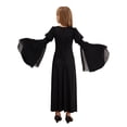 thumbnail image 4 of Doomiva Robe Renaissance Rétro à Manches Cloche pour Filles Enfants Costume Médiéval Halloween Cosplay Longue Robe Maxi Noire 12, 4 of 7