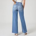thumbnail image 5 of Jeans à Jambe Grand pour Femmes à Taille Haute Élastique avec Doublure en Molleton, 5 of 5