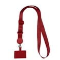 thumbnail image 1 of Universal Phone Lanyards Crossbody Patch Traveling Hiking Portable Detachable Mobile Phone Crossbody Patch Neck Hanging Rope Strap Outdoor Smartphone Red, 1 of 6