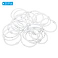 thumbnail image 3 of Unique Bargains 1.8' OD 1.5' ID Loose Leaf Rings Binder Ring Book Rings Steel for Scrapbook, White 20 Pack, 3 of 6
