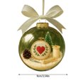 thumbnail image 3 of REK Holiday Sewing Snow Globe Clear Festive Hanging For And Sewing Craft Room, 3 of 4