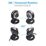 MKHSQHDG Today's Deals High-Definition Video Webcam Webcam Usb 2.0 Digital Camera with Built-in Sound Microphone for Laptop Computer-with Light Bulb