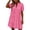 Hot Pink, variant on IFNWSV Women's Casual Dresses,Lace Hollow Out V Neck Knee Length Short Sleeve Dress Slim Elegant Style for Party Banquet Daily Casual Wear,Summer Dresses for Women Hot Pink XL