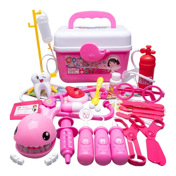 7-tlg. Nourriture de Jeu de Troupeau 2er Jeu d'Imitation 11x19x11,5cm Barbecue Grill 24 X 26 X 8 cm pour Garçon Ou Fille Rot 7-tlg. Ensemble de Jeu Médecin pour Filles Jeu de Rôle avec Outils d'Injection &