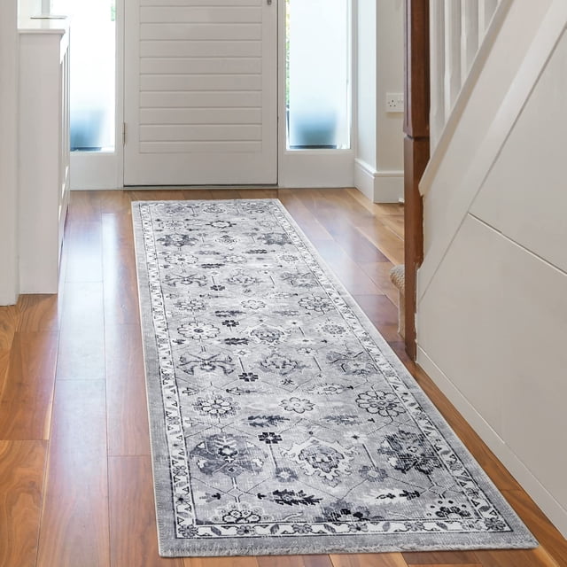 BY COCOON 2'6"x8' Runner Rug| Carpet Runner Kitchen Rug Kitchen Runner Washable Rug Entryway Rugs Hallway Runner Kitchen Mat Small Rug Runners Rugs for Hallway Non Slip Kitchen Carpet (80 Cm x 244 Cm)