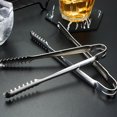 thumbnail image 4 of Stainless Steel Ice Tongs Strong Grip Versatile for Kitchen BBQ Bar, 4 of 7