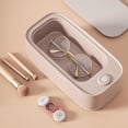 thumbnail image 2 of TopLLC Ultrasonic Jewelry Cleaner, Portable Sonic Cleaning Machine with One-Touch Operation, 15oz 45KHz High-Frequency Ultrasonic Cleaner for Eyeglasses Rings Necklaces Dentures and Makeup Brushes, 2 of 6
