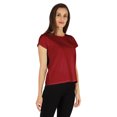 thumbnail image 3 of Inkmeso Solid Short Sleeve Basic T-Shirt For Womens Patch Pocket Casual Summer Basic Top, 3 of 7
