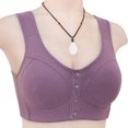 thumbnail image 4 of Plus Size Bras Woman's Embroidered Glossy Comfortable Breathable Bra Underwear No Rims 0 on Clearance, 4 of 5
