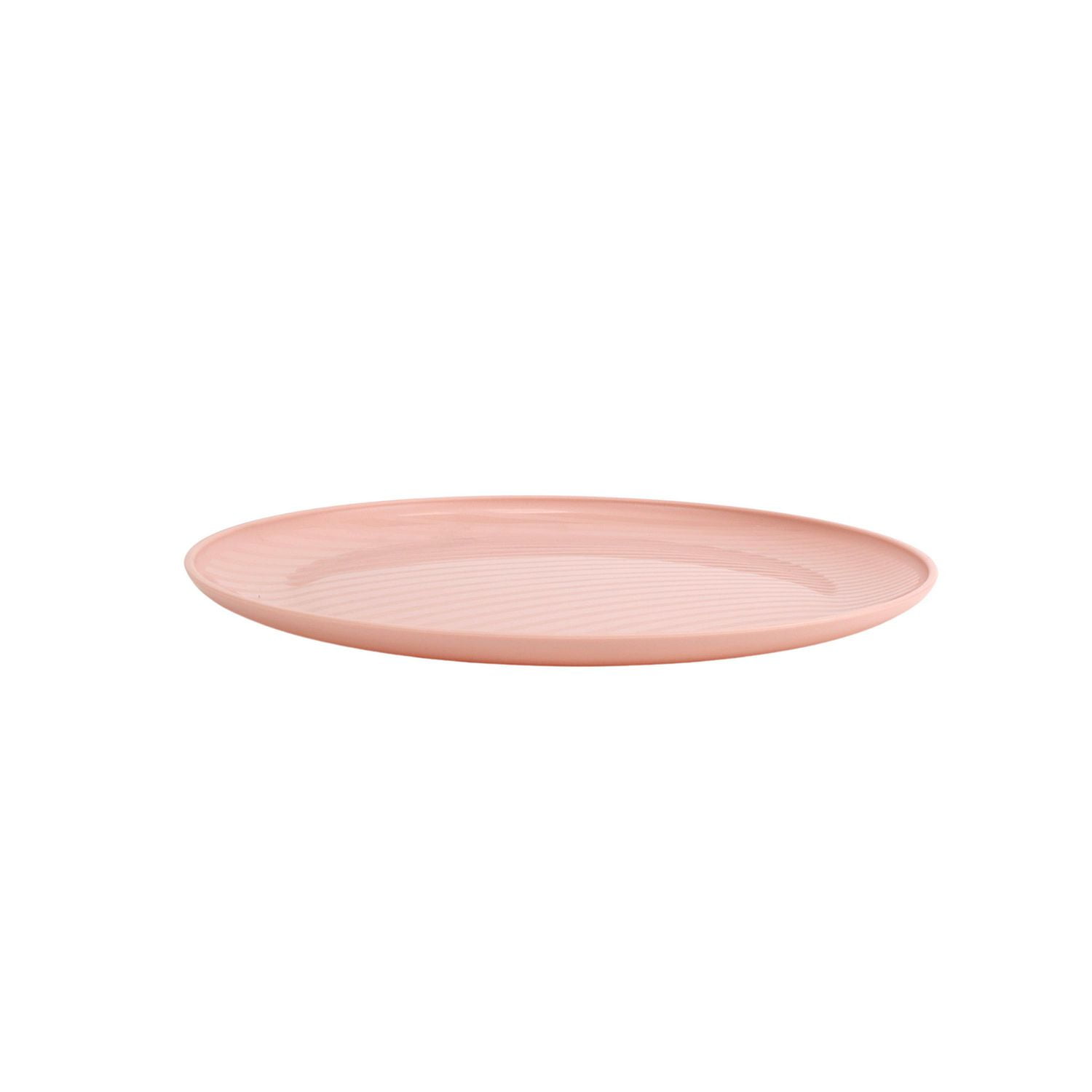 Assiette ronde en polypropylène rose blush Mainstays 1 pièce