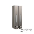 thumbnail image 4 of Distributeur de Mousse ABS Détachable Rechargeable Mural Étanche Anticorrosion Manuel pour la Maison et l'Hôtel Distributeurs de Lavage des Mains Gris 2 Embouts, 4 of 6