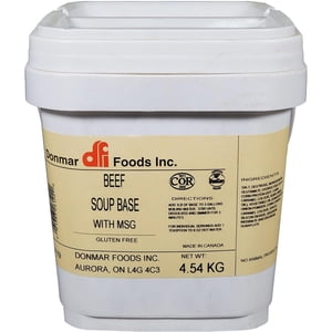 Donmar Base de soupe de boeuf avec MSG, 4.54 Kg 1 Nombre