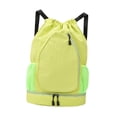 thumbnail image 2 of jinwen Badminton Racket Bag Decor Basketball Bag for Camping Gym Outdoor Activities Green, 2 of 9