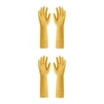 thumbnail image 2 of Youkk 2X Rubber Gloves Kitchen Gadget Gardening Tool Exquisite Multipurpose Yard Yellow S 2Set, 2 of 6