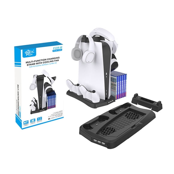 Vertical Stand With Cooling Fan for PS5 Video Game Console