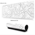 thumbnail image 1 of Estbridge Topographic Mouse Pad  White Extended Gaming Mouse Pad  Topographic Desk  Laptop Waterproof Desk Decor Writing Pad For Work  Game  Office  Home - Topographic Contour, 1 of 7