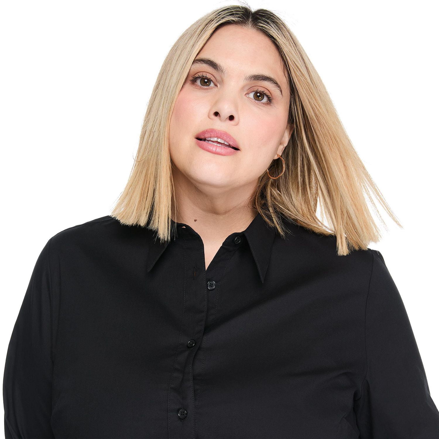 Lane Bryant Women's Plus Poplin Button-Up Shirt
