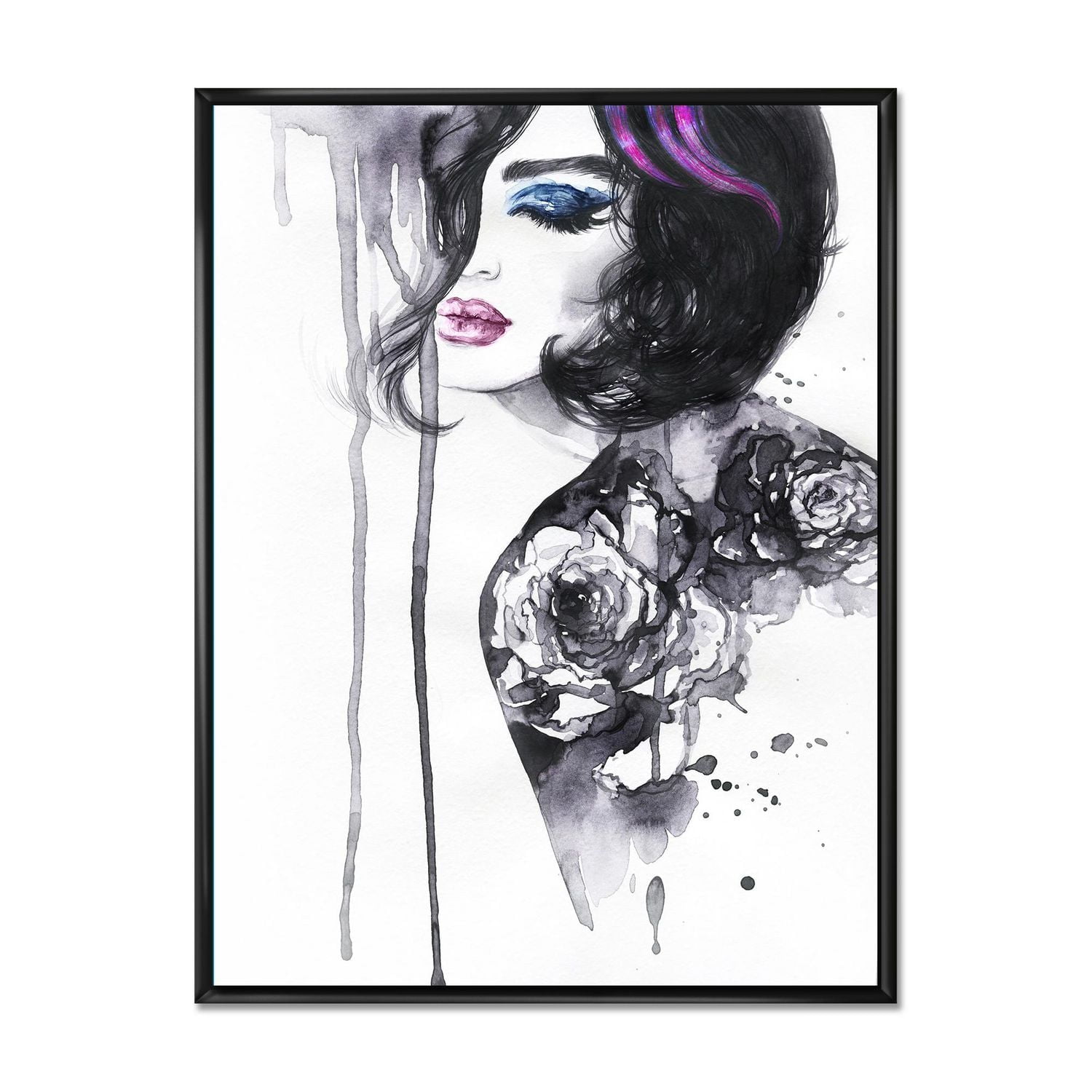 designart-painting-female-portrait-float-frame-wall-art-walmart-ca