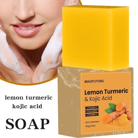 Pompotops Beauty Products Clearance,Women Beauty Gifts,Handcrafted Lemon Salicylic Aci D Soap - Natural Exfoliant Brightening Skin Treat Ment