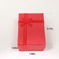 thumbnail image 2 of ZheElen Box Jewelries Pendant Earrings Storage Bracelet Necklace Packaging Display Package Dust-proof Decorations Lovers Red, 2 of 6