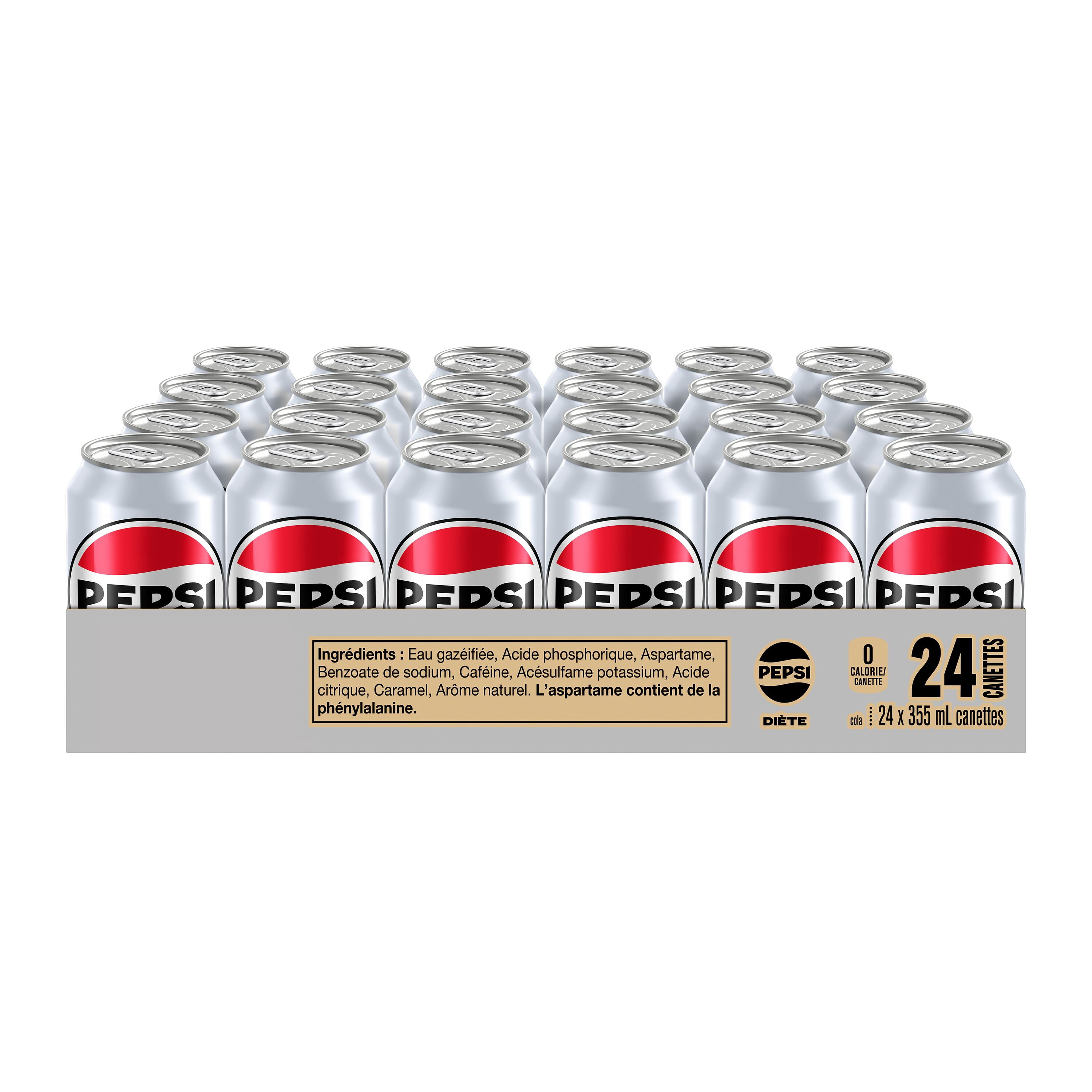 Pepsi Diet Cola 355mL cans, pack of 24 - Walmart.ca