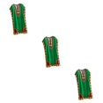 thumbnail image 2 of maskred Mode Femmes Plage Vacances Robe Boho Ethnique Élégante Robe en Vrac Vert 3Set, 2 of 6