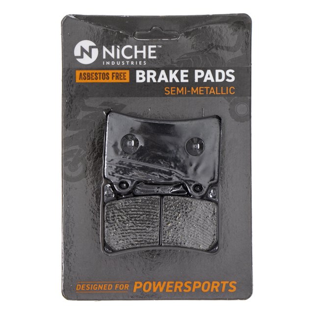Niche Brake Pad Set for Yamaha FZR1000 Semi-Metallic Motorcycle 519-KPA2434D