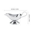 thumbnail image 3 of Récipient d'Assaisonnement de Bateau Sauce au Poivre en Acier Inoxydable pour Restaurant Kitchen5oz, 3 of 8