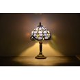 thumbnail image 1 of Tiffany Style Lamp Table Lamp Bedside Desk Lamp Bedroom Stained-Glass 14.5'' Height Multi-Color, 1 of 1