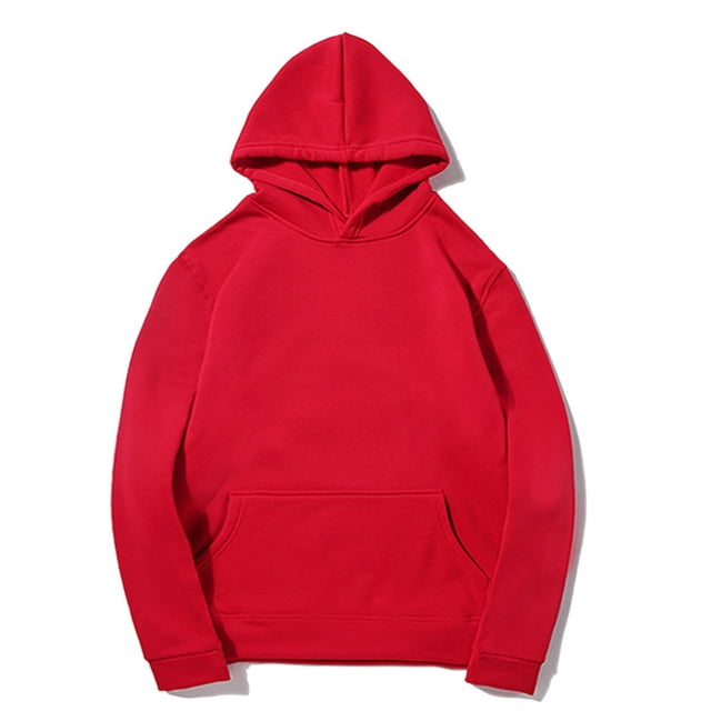 RXIRUCGD Chandail à Capuche Sport de Relaxation pour Hommes, Manches Longues, Rouge, Taille : m