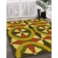 thumbnail image 3 of Ahgly Company Tapis Rectangulaire Lavable en Machine Intérieur Transitionnel Jaune, 2 Pieds x 5 Pieds, 3 of 7