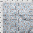 thumbnail image 2 of oneOone Cotton Poplin Fabric Triangle & Line Geometric Print Fabric By Yard 56 Inch Wide, 2 of 4