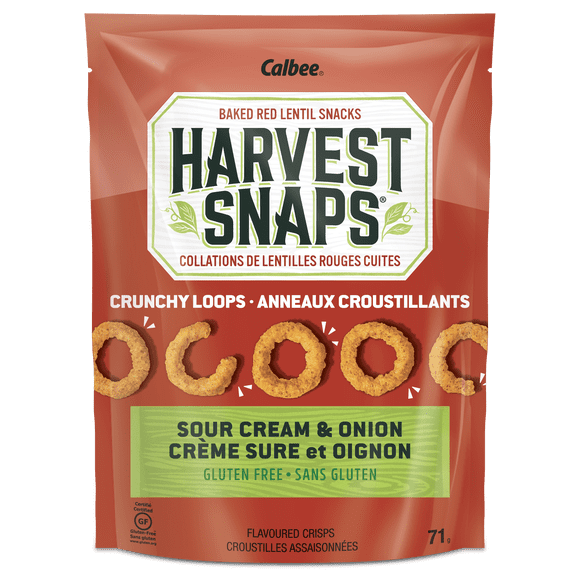 Harvest Snaps Crunchy Loops Sour Cream & Onion 71g