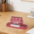 thumbnail image 4 of KLKCMS 5 Hole Mini Punch Bookbinding Paper Puncher for Journal Page Deskfax Receipt Red, 4 of 8