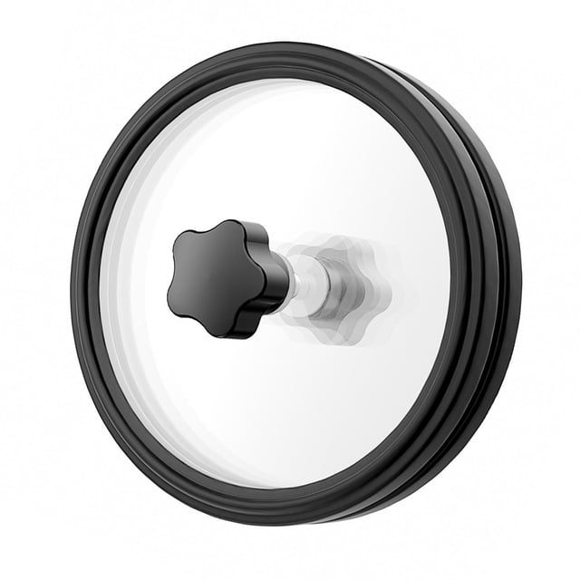 Vinyl Record Cleaner Clamp, Album LP Vinyl Cleaning Protector Tool Accessory, durable Cleaning Clip, Vinyl Record Cleaning Label Saver 116mm black