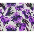 thumbnail image 4 of oneOone Cotton Flex Purple Fabric Florals Craft Projects Decor Fabric Printed By The Yard 40 Inch Wide, 4 of 4