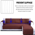 thumbnail image 3 of 2024 L Shape Sofa Slipcover Reversible Sectional Couch Cover Chaise Lounge Cover Furniture Protector Cover Large Size Gray, 3 of 10