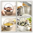 thumbnail image 2 of i Kito Poêle en Maslin pour Faire de la Confiture en Acier Inoxydable, Casserole de Conservation et Seau à Poignée, Poêle de Camping (9 L-9 Qt), 2 of 6