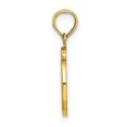 thumbnail image 2 of Diamond2Deal 14K Pendentif Initial Lettre O Script Or Jaune pour Femmes (L - 0.62 Pouces, L - 0.34 Pouces), 2 of 6