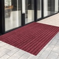 thumbnail image 1 of Cagogo Tapis de Porte en Polyester Composite, Tapis de Sol d'Entrée Uni à Rayures Durables, Paillasson Absorbant et Durable, Tapis Antidérapant Intérieur Extérieur, Tapis d'Entrée pour Porte d'Entrée et Arrière, 1 of 7