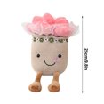 thumbnail image 3 of Poupée Jouet en Pot Rose Simulation Poupée Décoration Intérieure Poupée Jouets en Peluche Doux pour Garçons Filles, 3 of 8