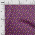 thumbnail image 1 of oneOone Silk Tabby Fabric Leaves & Floral Block Print Fabric BTY 42 Inch Wide, 1 of 4