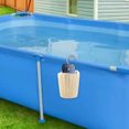 thumbnail image 3 of EGNMCR Pool Accessories, Sports & Outdoors Pool Side Cup Holders For Above Ground Pools Above Ground Pools With Round Top Bars Sturdy, And Easy To Use Non-spill Cup Holders Pool side cup holders, 3 of 7